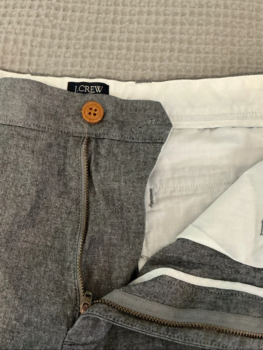 J. Crew Charcoal Gray Flat Front Men's Shorts 31W
